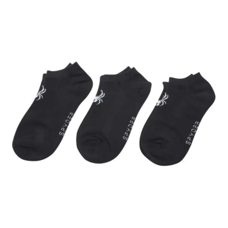 SPYDER Ankle Socks Unisex 3 Pack Black-0