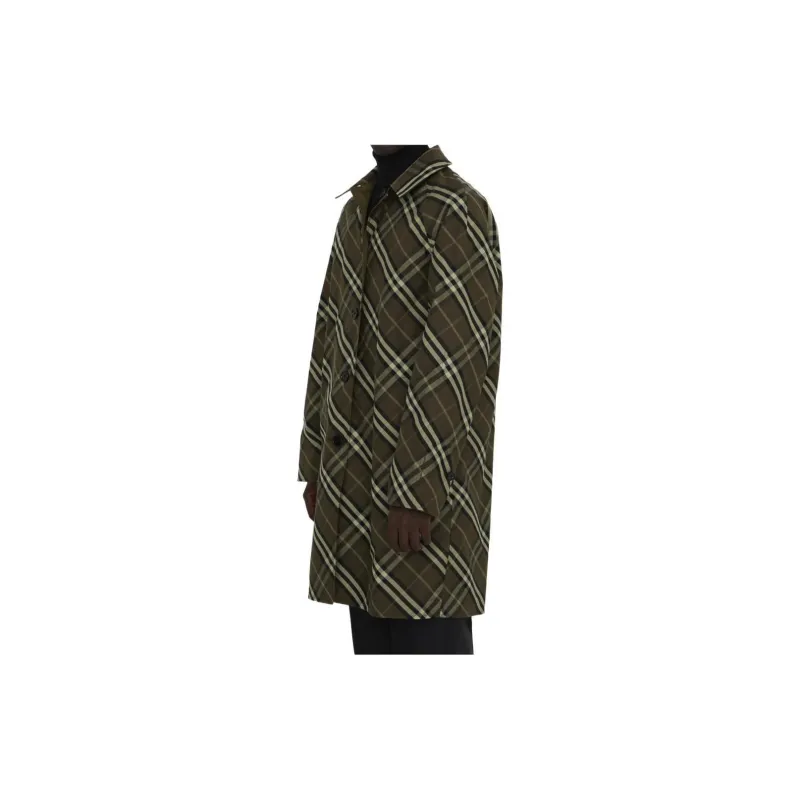 Burberry Single Breasted Reversible Raincoat-3