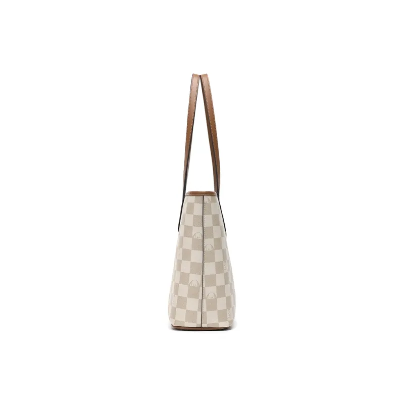 SNOOPY PU Shoulder Bag Women's Brown-3