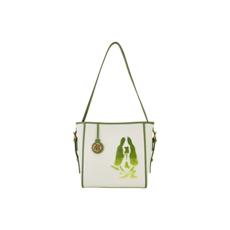 Hush Puppies Synthetic Leather Tote Bag Shopping Bag Shoulder Bag Handbag Medium Size Women's Green-0
