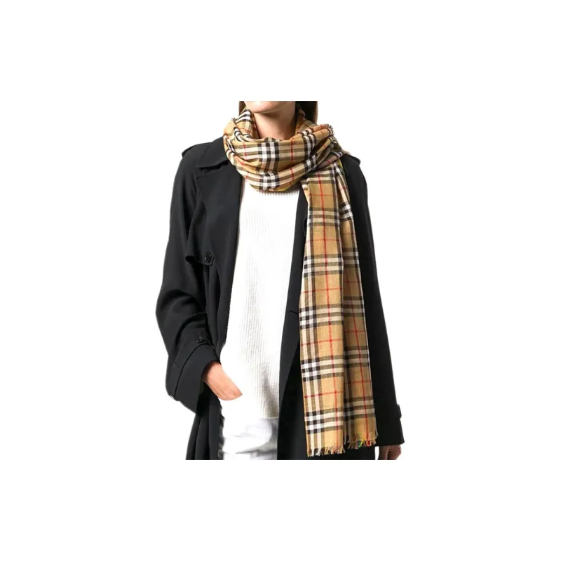 Burberry Knit Scarves Women's Yellow-4