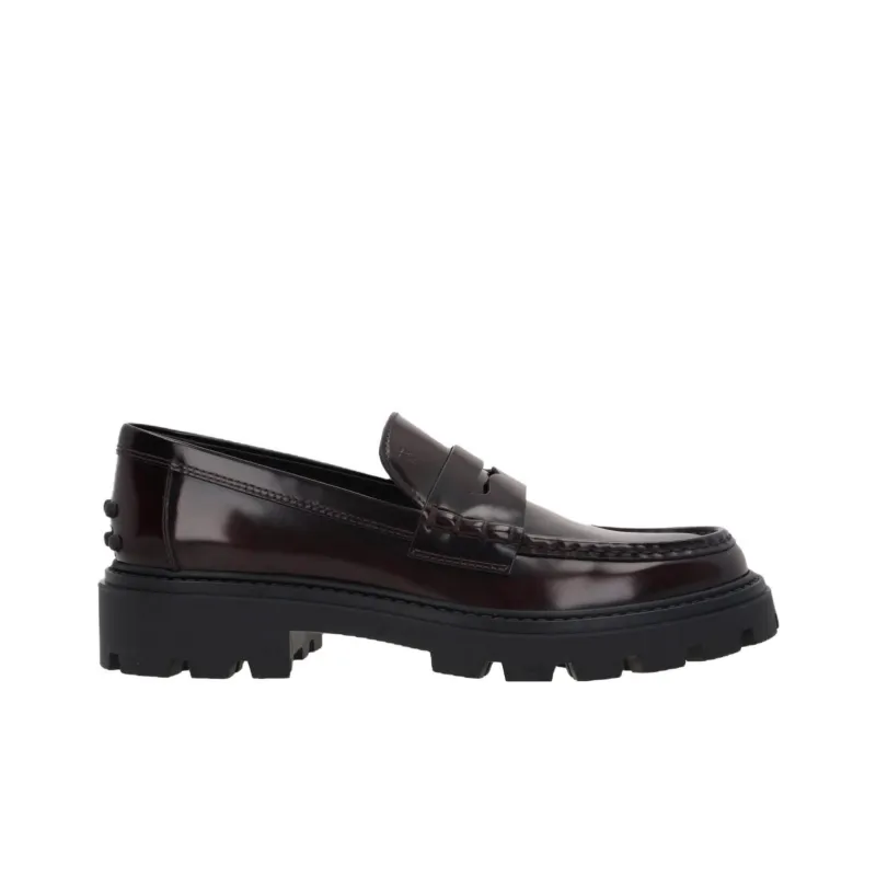 TOD'S Semi-patent Leather Loafers-1