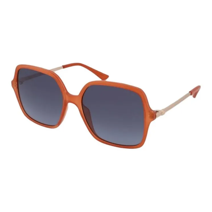 GUESS Irregular Shape Sunglasses Women's Orange-0