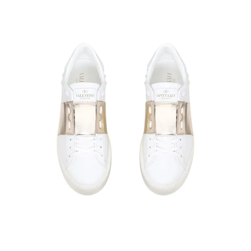 Valentino Open Stylish Skateboarding Shoes Men's Metallic-3