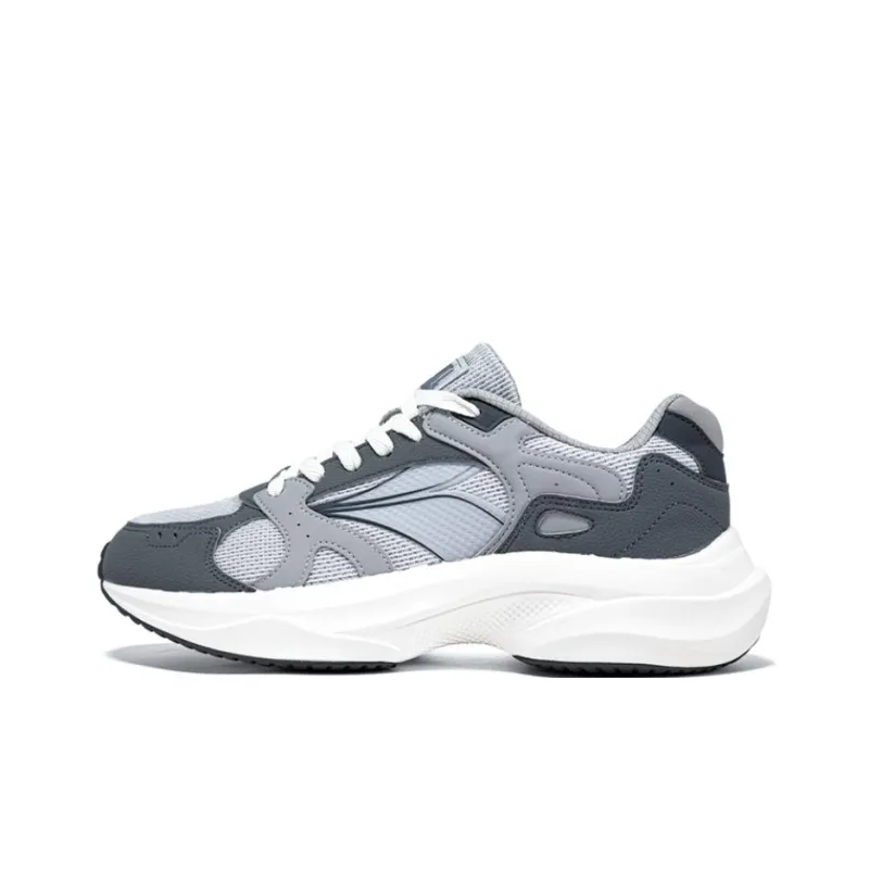 361° Breathable And Slip Resistant Low Top Casual Shoes Men's Gray Blue-0