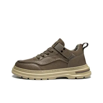 HLA Vintage Wear Resistant Height Increasing Work Boots Men's