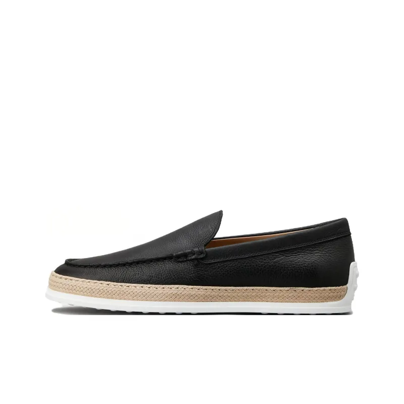 TOD'S Round Toe Slip On Loafers-0