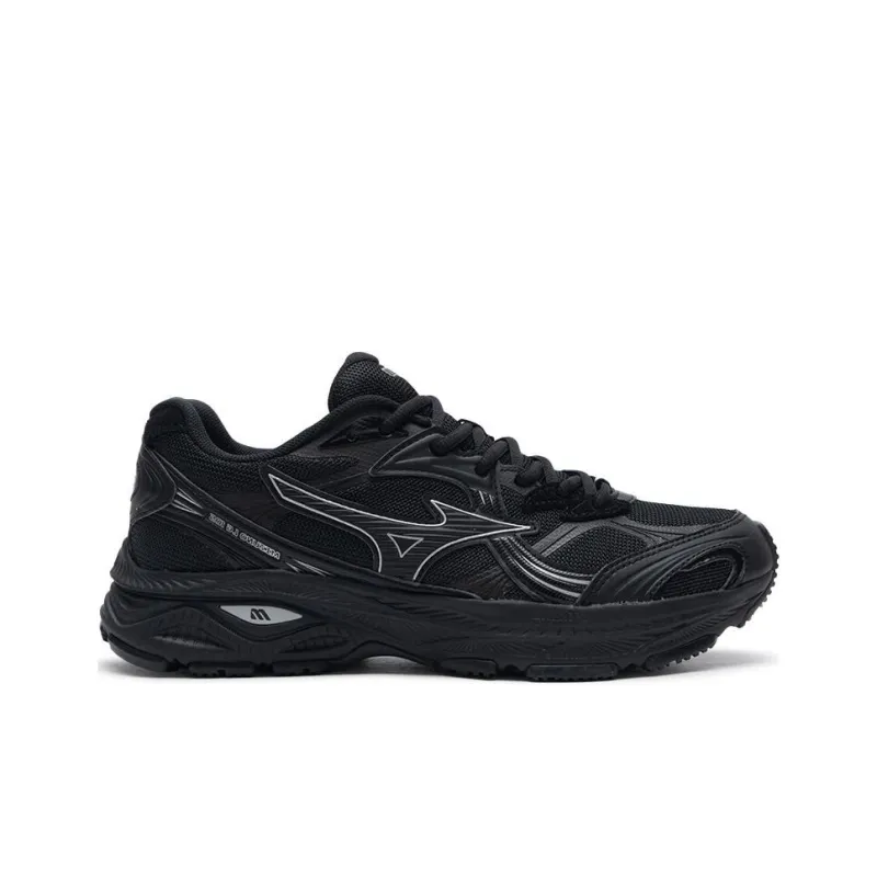 Mizuno LG 10S Cushioned Anti Slip Wear Resistant Breathable Lightweight Low Top Running Shoes Unisex Black-1