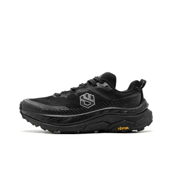 QIAODAN Mountain God 2.0 Running Shoes Men Low Top Black/Lightning Gray