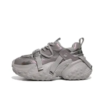 XIAOFAMIAO Breathable Height Increasing Low Top Chunky Sneakers Women's