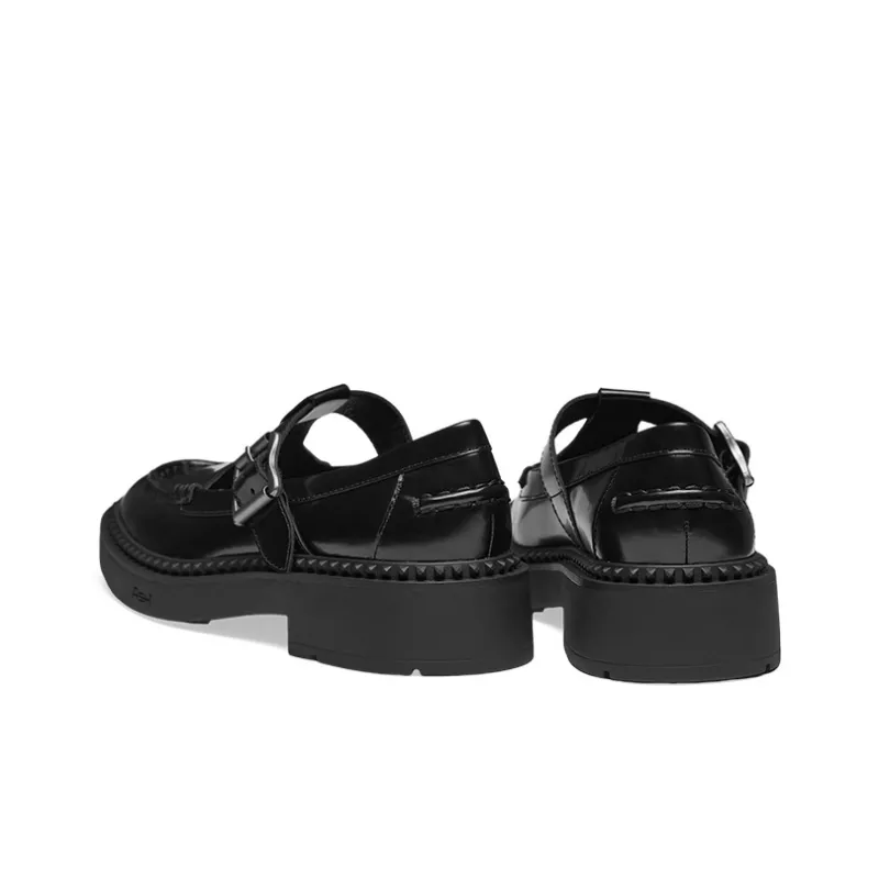 ASH MASON Collection High Heel Buckle Strap Chunky Heel Single Shoe Trendy Shoe Women's-2