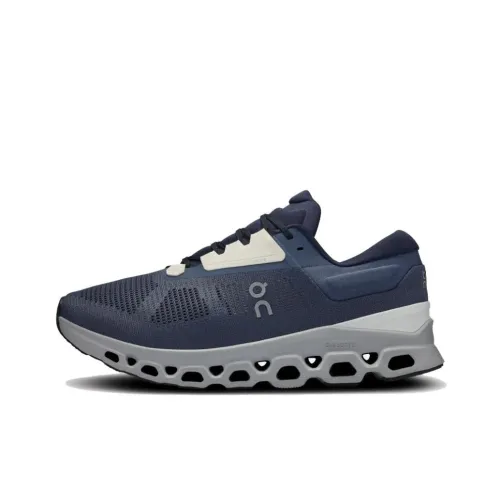 On Cloudstratus Running Shoes Men Low-Top Blue