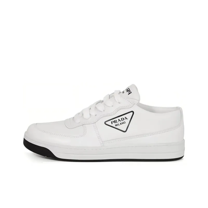 PRADA Low Top Skateboard Shoes Women's White-0