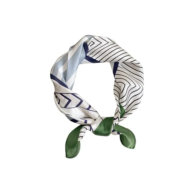 MITHAOL KUSC 100% Mulberry Silk Silk Scarves Women's Elegance Matcha-0
