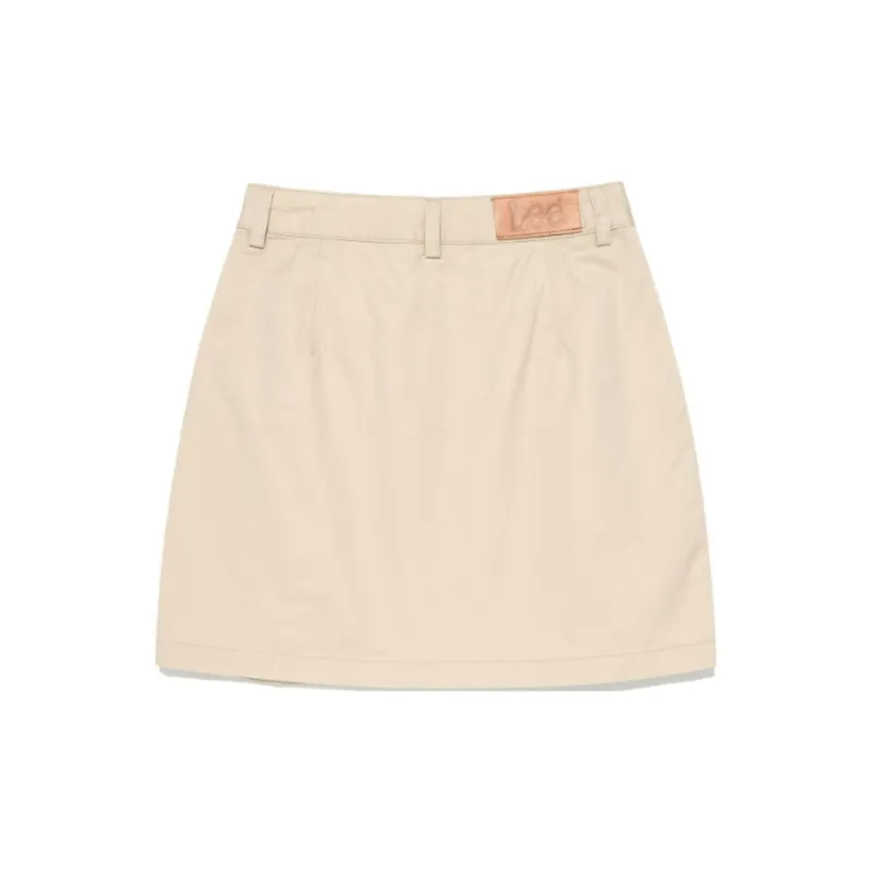 Lee Casual Short Skirts Women's Beige-1