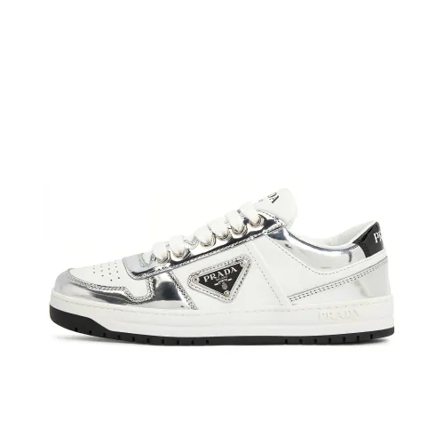 PRADA Women's PRADA Downtown Leather 'Silver White'