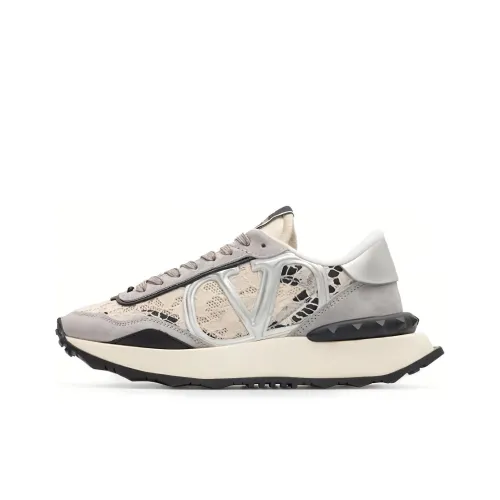 Valentino Casual Shoes Women's Low-Top Silver Gray