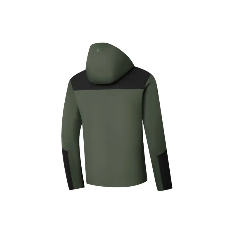 QIAODAN Mountain God Series Windbreaker Jackets Men Chalcedony Green/Black-1