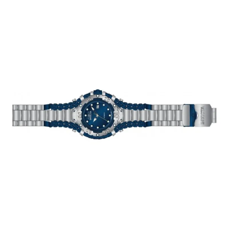 INVICTA Wrist Watch Automatic Mechanical Movement Stainless Steel Strap 58.3mm Blue Dial Men's Watches-3