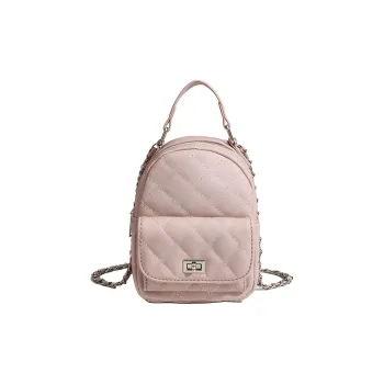 H YXIANG PU Backpack Regular Women's Pink/White