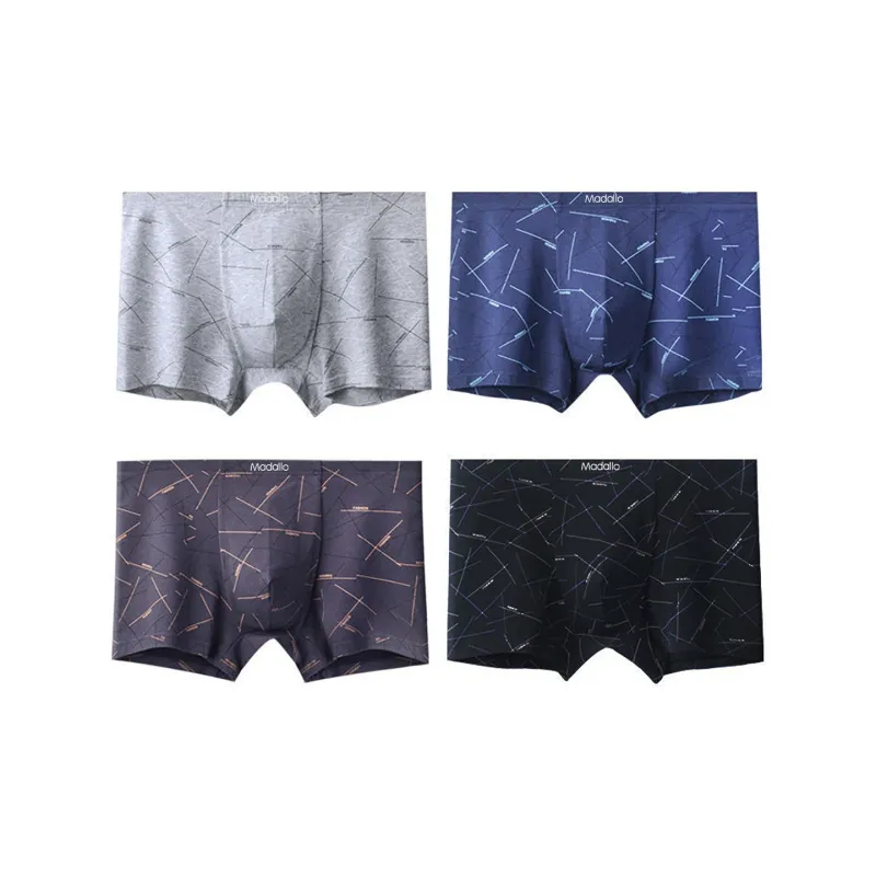 MADALLO Underpants Men's 4 Pack Mixed Color-0