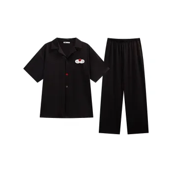YSO Cool Cat Series Pajama Set Men's Black