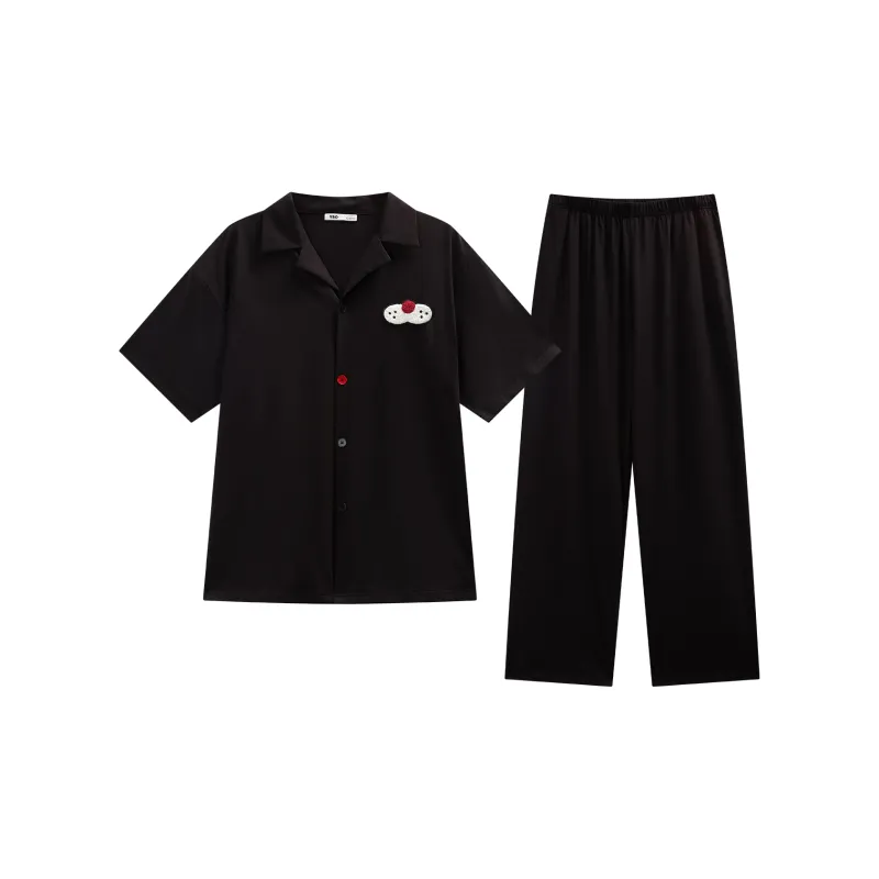 YSO Cool Cat Series Pajama Set Men's Black-0