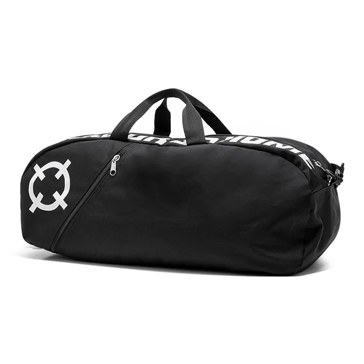 RIGORER Polyester Gym Bag Tubas Unisex Black/White-1