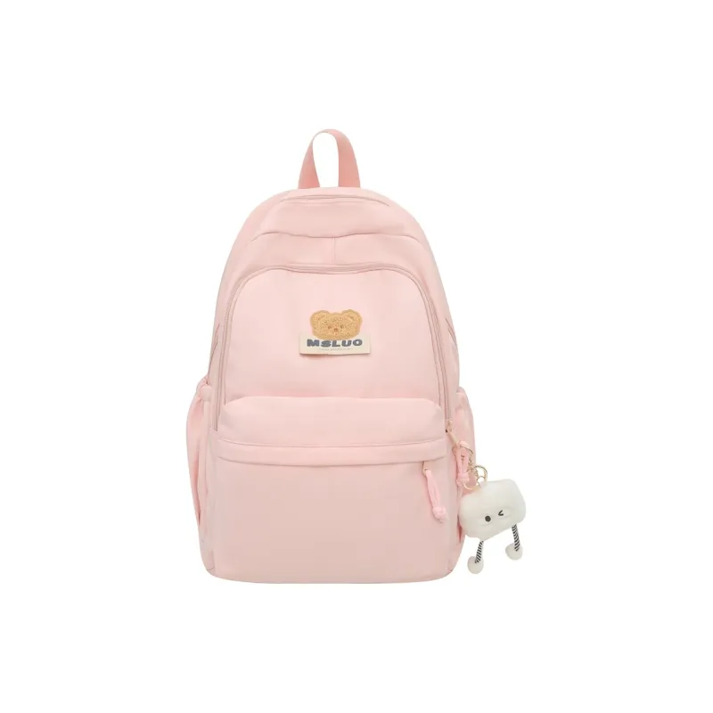 Alcohol Dragon Nylon Backpack Regular Unisex Black/White/Yellow/Pink/Mint Green-9