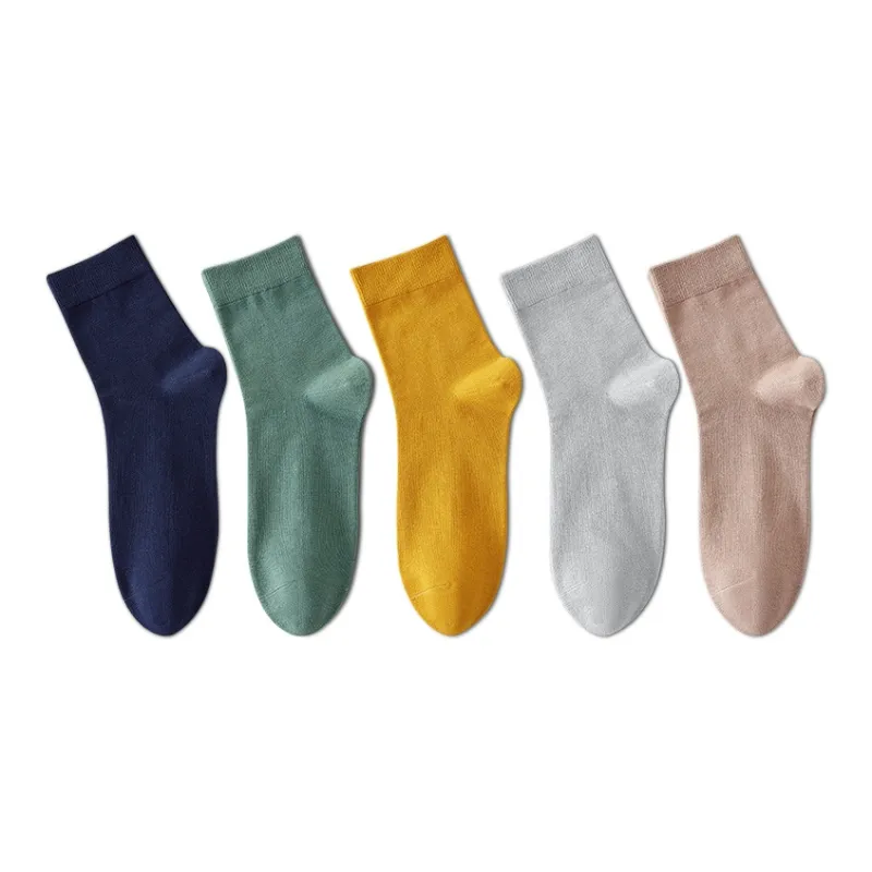 MIIOW Knee High Socks Men's 5 Pack-2