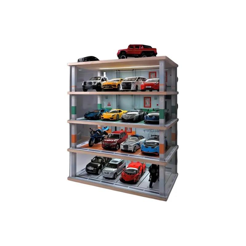 Kavi Parking Lot Garage Display Stand Storage Box 1 24 Model Accessories-1