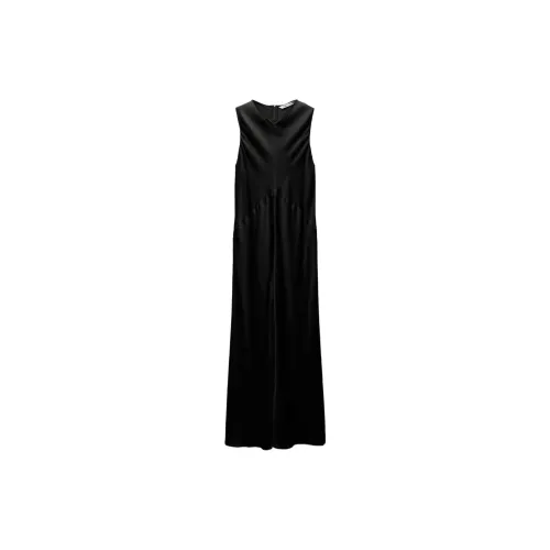 ZARA ZW Series Sleeveless Dresses Women's Black