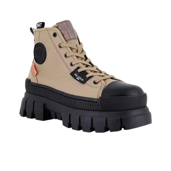 Palladium Ankle Boots High Heel 5 8cm Women's OLIVE-2