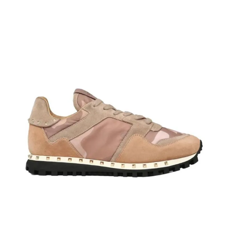 Valentino Wear Resistant Low Top Casual Shoes Women's Brown-1