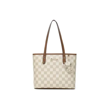 SNOOPY PU Shoulder Bag Women's Brown