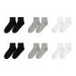 [Men's]Black+Black+Heather Gray+Heather Gray+White+White