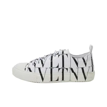 Valentino VLTN Low Top Stylish Skateboarding Shoes Men's White Black Multicolor