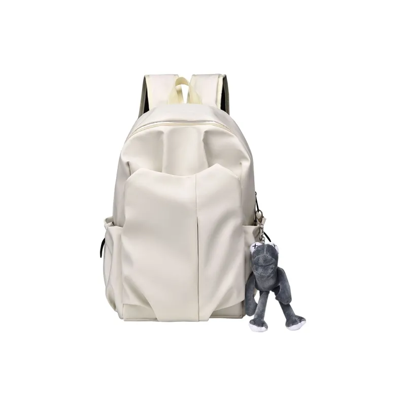 Aini Rabbit Nylon Backpack Regular Unisex Black/White/Gray/Red-3