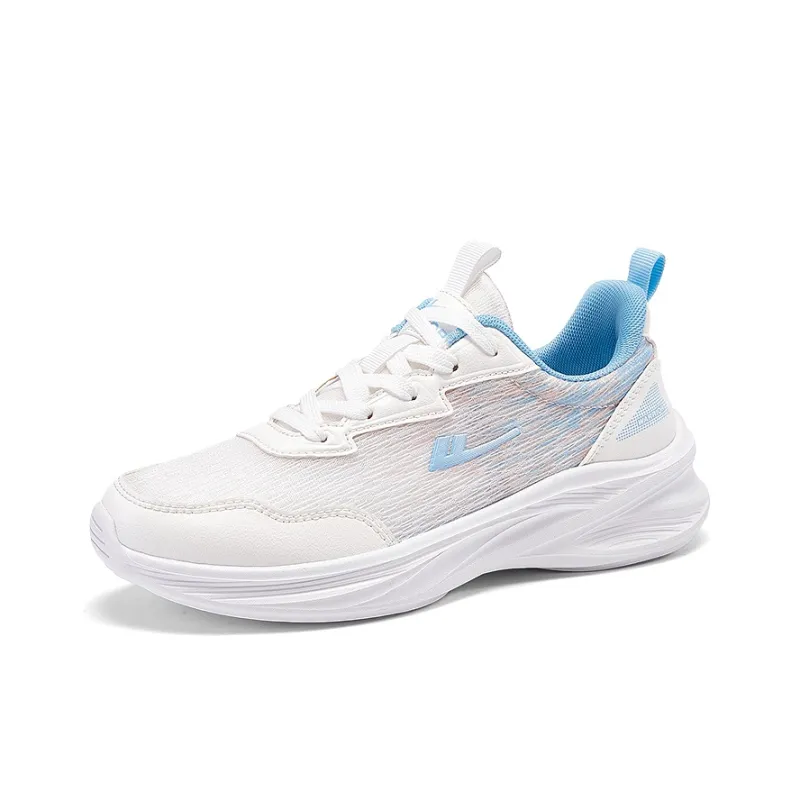 Warrior Cushioning Rebound Low Top Casual Running Shoes Women's White Blue-1