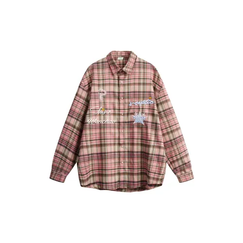 WANCHAO CP Shirts Unisex Pink Plaid