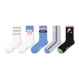 Sports Crew Socks H Combo-5 Pack[Suitable for Size 36-43]