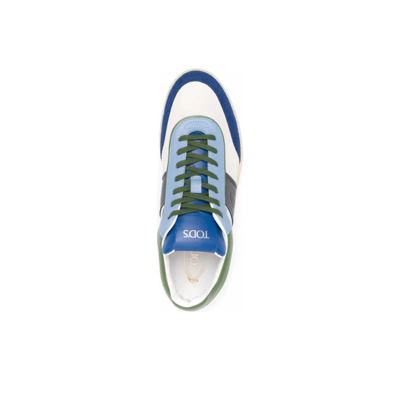 TOD'S Stylish Skateboarding Shoes Men's Blue Green Gray-4
