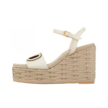 Valentino Vlogo Strap Sandals 11cm Women's White