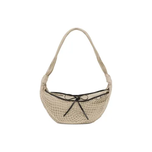 Lemaire Nylon Croissant Bag, Crossbody Bag, Shoulder Bag Large Size Women's Light Beige