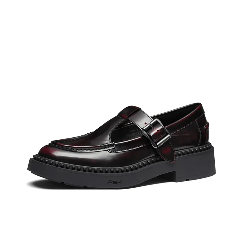 ASH MASON Collection High Heel Buckle Strap Chunky Heel Single Shoe Trendy Shoe Women's-7