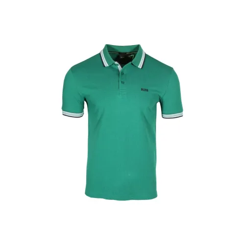 HUGO BOSS Polo Shirts Men Green