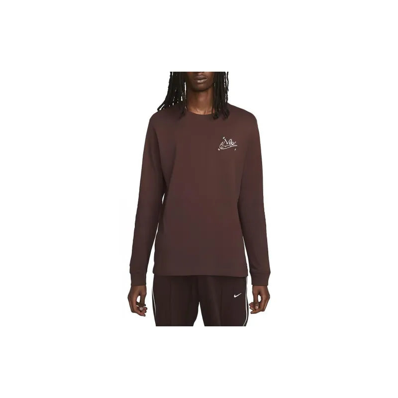 Nike T-Shirts Men Dark Brown-1