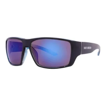 Harley Davidson Plastic Rectangular Sunglasses Men's Black