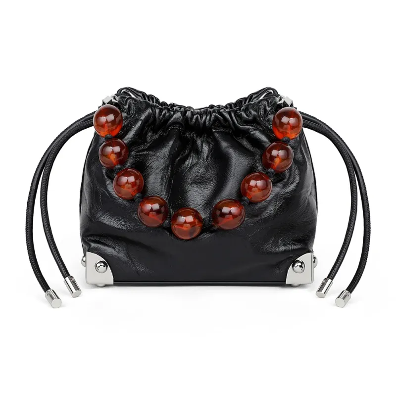 C°BANNER Cow Leather With Synthetic Leather Crossbody One Shoulder Handbag Regular Women's Silver/Black-5