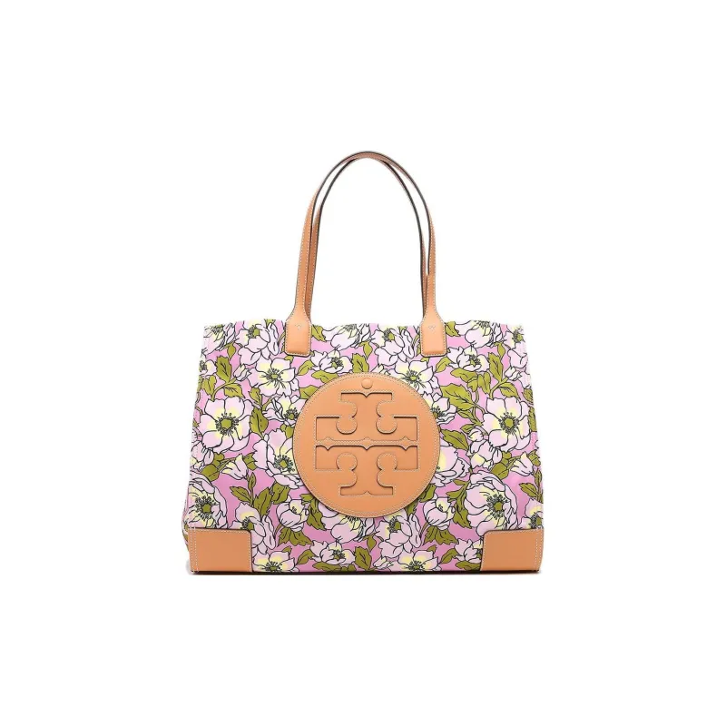 TORY BURCH Ella Polyester Artificial Leather Tote Bag Shopping Bag Handbag Shoulder Bags Regular Women's Multicolor-0